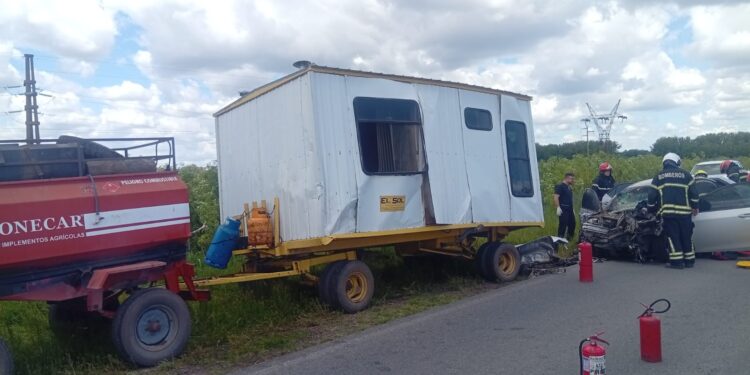 ACCIDENTE DE UN BRAGADENSE EN RUTA 46. HAY UNA VICTIMA FATAL 1 ACCIDENTE DE UN BRAGADENSE EN RUTA 46. HAY UNA VICTIMA FATAL