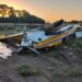 SE PRECIPITO A TIERRA EL AVION DE UN AEROAPLICADOR  DE BRAGADO