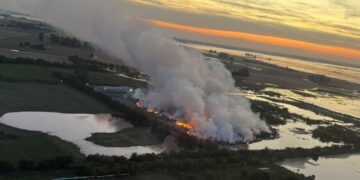 UN NUEVO INCENDIO EN EL BASURAL GENERO  REACCIONES DE LA POLITICA