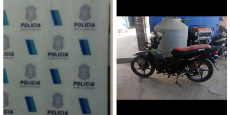 SE LLEVARON UNA MOTO DE UN GARAGE Y APARECIÓ EN UN CAMINO VECINAL