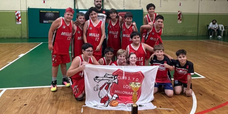 LOS MILLONARIOS U11, CAMPEONES DE BASQUET DE LA COPA DE ORO EN CHIVILCOY