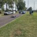 UNA MUJER HERIDA AL CAER DE SU MOTO EN EL ACCESO