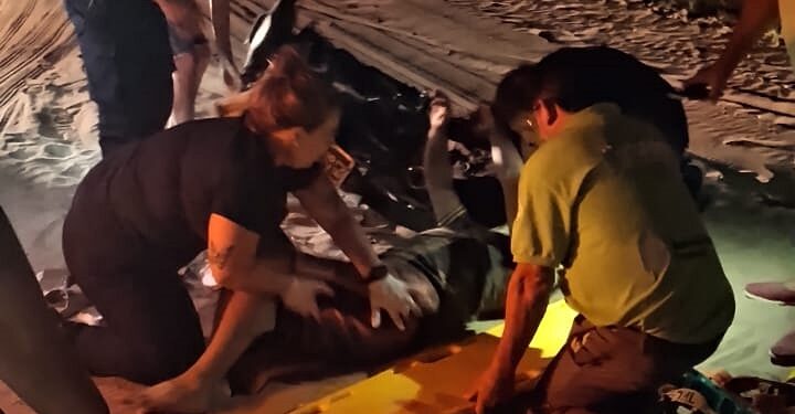 SE ACCIDENTO UN MOTOCICLISTA EN EL CAMINO DE TIERRA ENTRE MECHITA Y BRAGADO 1 SE ACCIDENTO UN MOTOCICLISTA EN EL CAMINO DE TIERRA ENTRE MECHITA Y BRAGADO