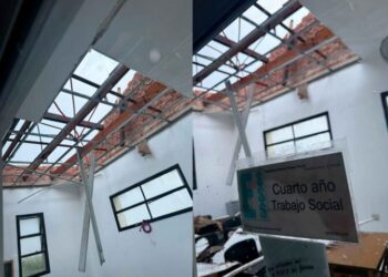FUERTES RAFAGAS DE VIENTO CAUSARON DAÑOS EN EL CENTRO UNIVERSITARIO CHIVILCOY