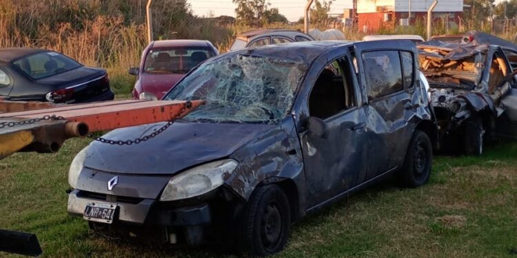 VUELCO EN RUTA 46. UNA MUJER PERDIO LA VIDA