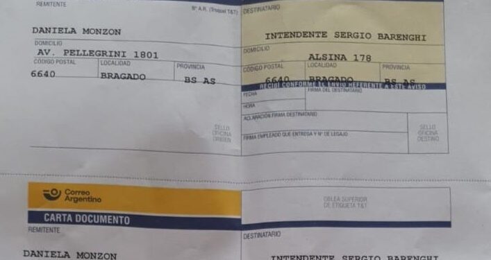 CARTA DOCUMENTO MEDIANTE, MONZON EXIGE A BARENGHI CERRAR EL BASURAL