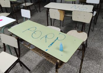 ENSAÑAMIENTO CON LA ESCUELA N° 7. OTRA VEZ ENTRARON Y CAUSARON DAÑOS