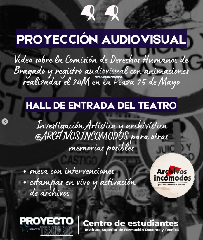 TESTIMONIOS A 50 AÑOS DEL GOLPE DE ESTADO DEL 24 DE MARZO DE 1976. CHARLA DE LA AGRUPACION H.I.J.O.S. 7 charla hijoS2