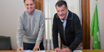 POLIDEPORTIVO: VISITA DEL MINISTRO GABRIEL KATOPODIS CON UN CONVENIO PARA ASEGURAR SU TERMINACION