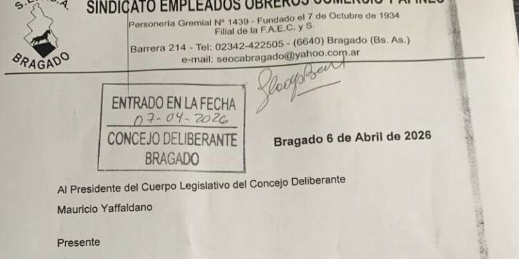 SEOCA LLEVO  AL CONCEJO DELIBERANTE LA PROPUESTA DE CIERRE DE COMERCIOS EL DIA DOMINGO