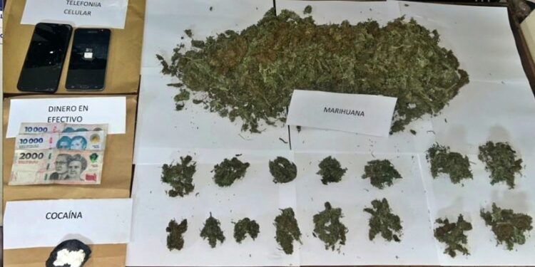 DOS APREHENDIDOS Y SECUESTRO DE ESTUPEFACIENTES EN EL BARRIO FONAVI II