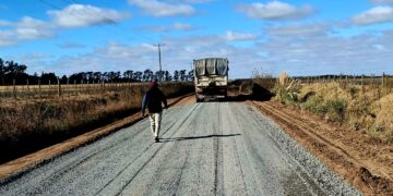 SIGUE ADELANTE LA OBRA DE CONSOLIDADO DEL ACCESO A IRALA