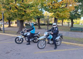 SE PUSO EN MARCHA EL PATRULLAJE CONJUNTO EN MOTO EN LA CIUDAD