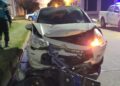 ACCIDENTE EN PALACIOS Y PRINGLES. COLISION DE UNA MOTO Y UN AUTO