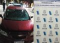 SE MOVILIZABAN EN UN AUTO ROBADO, ESTABAN SUSTRAYENDO CABLES TELEFONICOS Y FUERON APREHENDIDOS.
