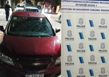 SE MOVILIZABAN EN UN AUTO ROBADO, ESTABAN SUSTRAYENDO CABLES TELEFONICOS Y FUERON APREHENDIDOS.