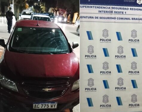 SE MOVILIZABAN EN UN AUTO ROBADO, ESTABAN SUSTRAYENDO CABLES TELEFONICOS Y FUERON APREHENDIDOS.