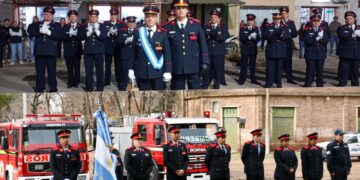 BOMBEROS DE COMODORO PY Y O’BRIEN RECIBIERON EL AFECTO DE SUS COMUNIDADES