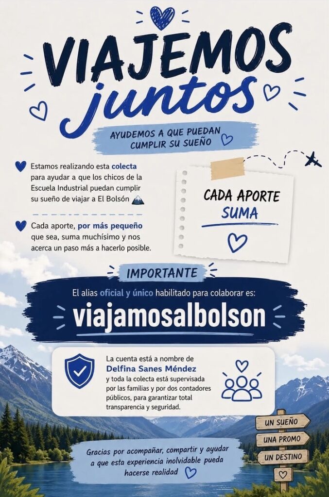 flyer viajamos bolson