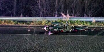 BUSCABAN A UN MOTOCICLISTA  CERCA DE CHIVILCOY, ACCIDENTADO EN RUTA 5, PERO HABÍA ABANDONADO LA ESCENA PARA IRSE A SU CASA