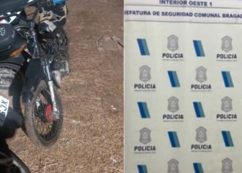 MENOR DE 15 AÑOS CIRCULABA EN UNA MOTO SIN DOCUMENTACION. FUE APREHENDIDO