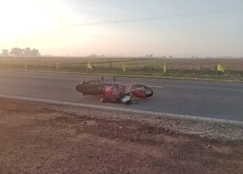 MOTOCICLISTA ACCIDENTADO EN RUTA 5. INVESTIGAN LAS CAUSAS