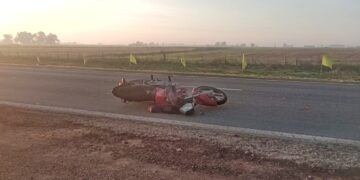 MOTOCICLISTA ACCIDENTADO EN RUTA 5. INVESTIGAN LAS CAUSAS