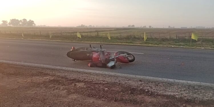 MOTOCICLISTA ACCIDENTADO EN RUTA 5. INVESTIGAN LAS CAUSAS 1 MOTOCICLISTA ACCIDENTADO EN RUTA 5. INVESTIGAN LAS CAUSAS