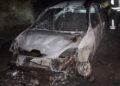 SE INCENDIÓ UN AUTO EN EL CAMINO A OLASCOAGA