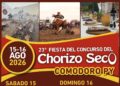FIESTA DEL CONCURSO DEL CHORIZO SECO: LA CITA EN COMODORO PY ES EL 15 Y 16 DE AGOSTO. 14 FIESTA DEL CONCURSO DEL CHORIZO SECO: LA CITA EN COMODORO PY ES EL 15 Y 16 DE AGOSTO.