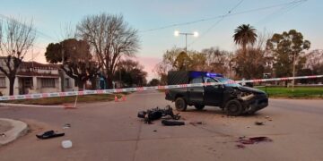 TRISTE: FALLECIO EL JOVEN QUE CHOCO UN PATRULLERO DEL GAD