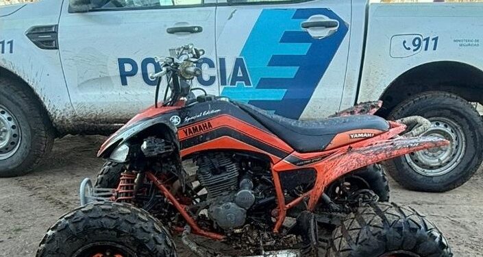 EN IRALA, LA POLICIA RETUVO EL CUATRICICLO QUE CONDUCIA UN MENOR DE 16 AÑOS