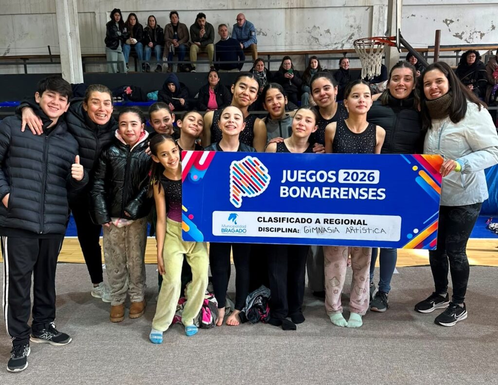 DOS EQUIPOS MIXTO DE GIMNASIA ARTÍSTICA Y SUB 18 NIVEL 2 YA ESTABAN EN REGIONALES. TAMBIÉN EL RUGBY FEMENINO 7 juegos bonaerenses 2026 locales gym1