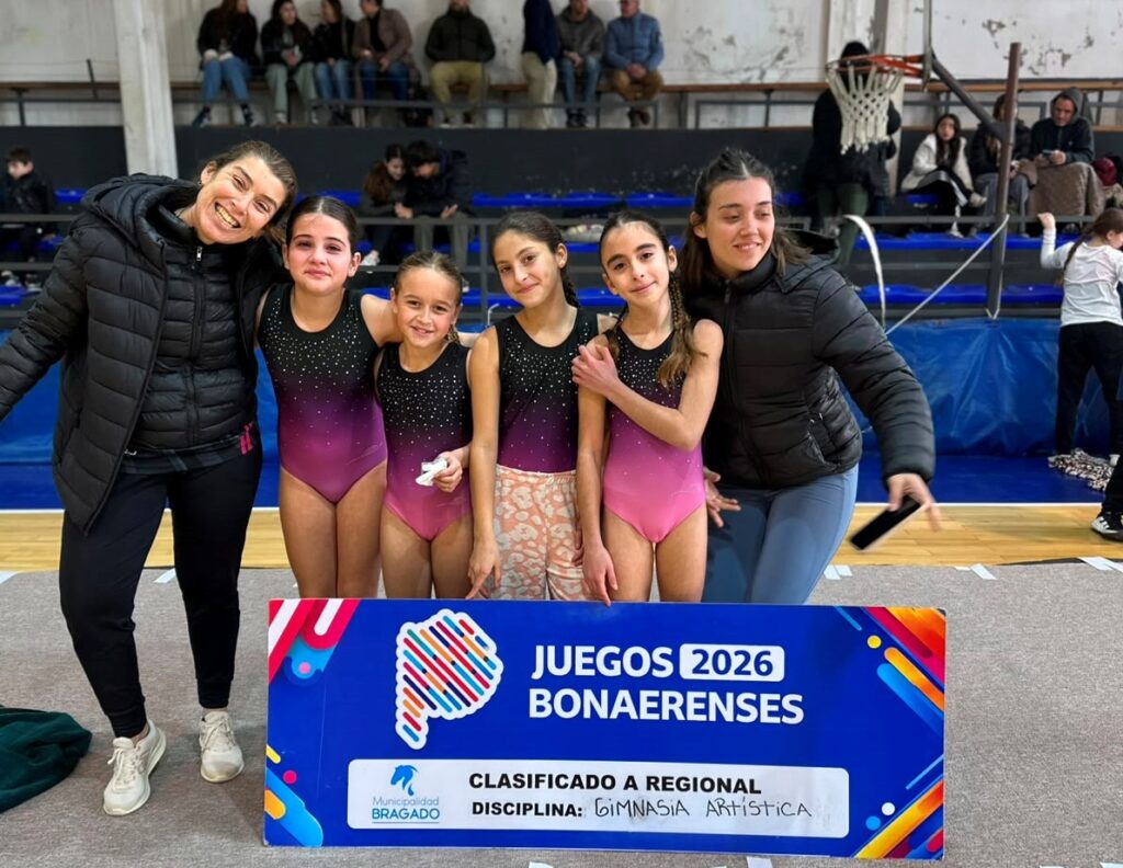 DOS EQUIPOS MIXTO DE GIMNASIA ARTÍSTICA Y SUB 18 NIVEL 2 YA ESTABAN EN REGIONALES. TAMBIÉN EL RUGBY FEMENINO 8 juegos bonaerenses 2026 locales gym2