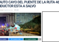 EL BLOQUE U.C.R. SOLICITAN UNA EVALUACIÓN INTEGRAL DE SEGURIDAD VIAL EN EL PUENTE DE LA RUTA PROVINCIAL N.º 46