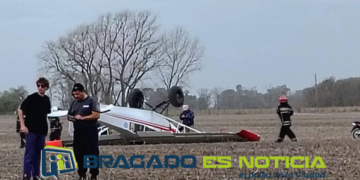 UN AVION CON DOS OCUPANTES CAYO A TIERRA. AMBOS ILESOS