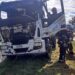 INCENDIO DE UN CAMION DE BRAGADO EN RUTA 5. CHOFER ILESO