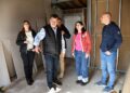 LAS VIVIENDAS EX CÁRITAS: BARENGHI Y LA MINISTRA BATAKIS RECORRIERON EL REINICIO DE LAS OBRAS