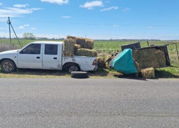 CHOCARON DOS CAMIONETA EN RUTA 46. UNA MUJER FUE TRASLADADA AL HOSPITAL