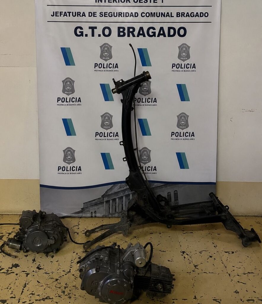 cuadro moto robada